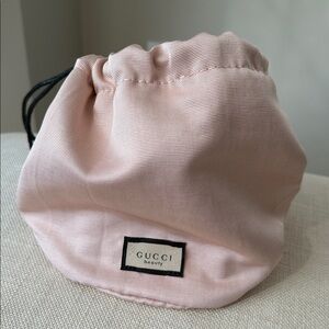 Gucci Blush Pink Canvas Pouch